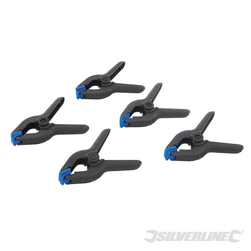 Silverline 435082 100mm Spring Clamps set of 5